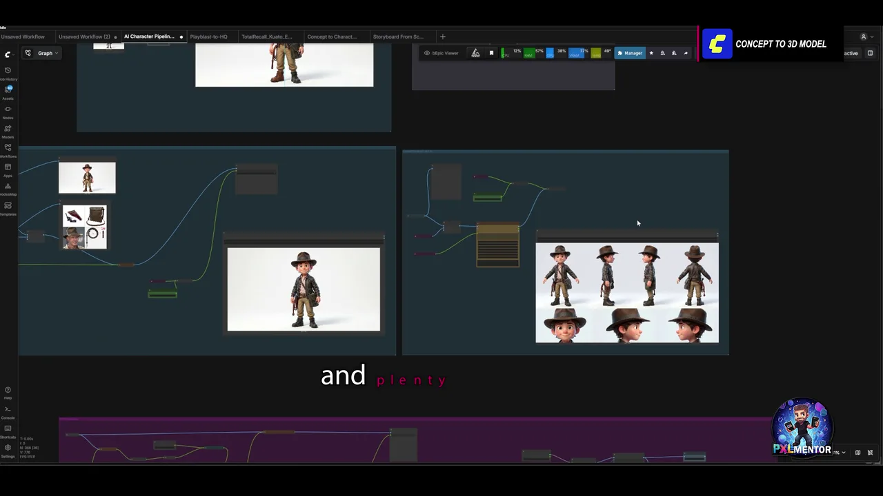 Project, concept and art direction in ComfyUI and Claude Code