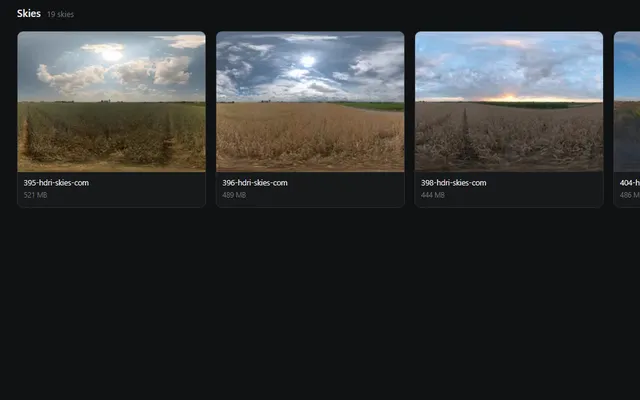 PXLlibrary, HDRI skies